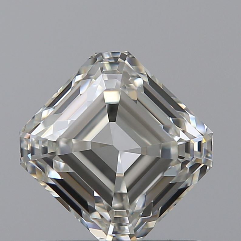 0.91 carat Asscher diamond J  VS1 Fair