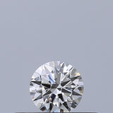 0.19 carat Round diamond E VVS1 Excellent