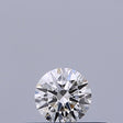 0.19 carat Round diamond F IF Excellent