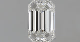 0.58 carat Emerald diamond H VVS2 