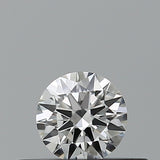 0.19 carat Round diamond E VVS2 Excellent