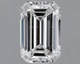1.00 carat Emerald diamond F SI1 