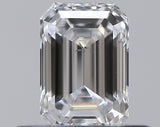 0.41 carat Emerald diamond D SI1 