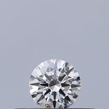 0.19 carat Round diamond D VVS2 Excellent