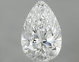 0.62 carat Pear diamond E VVS2 