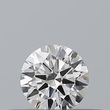 0.19 carat Round diamond F  IF Excellent