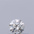0.18 carat Round diamond F VVS1 Excellent
