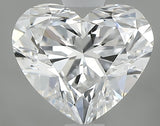 0.91 carat Heart diamond E SI1 