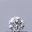 0.24 carat Round diamond E VVS2 Excellent