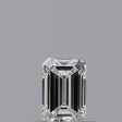0.23 carat Emerald diamond E VVS2 