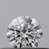 0.21 carat Round diamond D  VVS2 Excellent