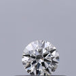 0.19 carat Round diamond F IF Excellent