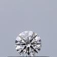 0.18 carat Round diamond E VVS2 Excellent