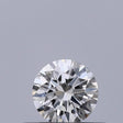 0.25 carat Round diamond F IF Excellent