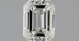 1.00 carat Emerald diamond H VVS2 