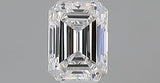 0.23 carat Emerald diamond D  VVS2