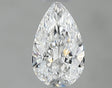 0.38 carat Pear diamond D VVS2 