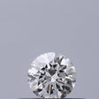 0.19 carat Round diamond E VVS2 Excellent
