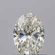 0.51 carat Oval diamond I VVS2 VeryGood