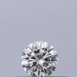 0.19 carat Round diamond F IF Excellent